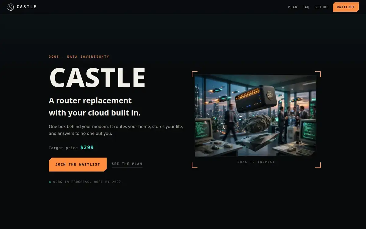 Live site — desktop