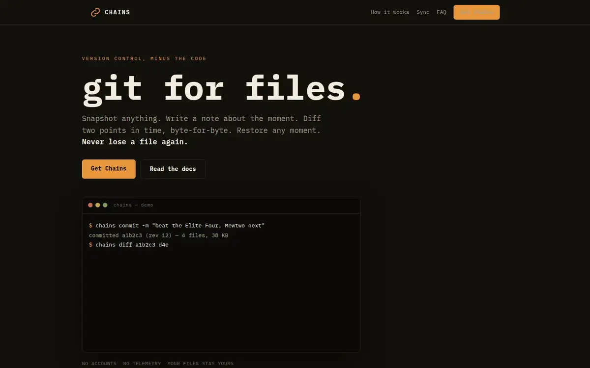 Live site — desktop
