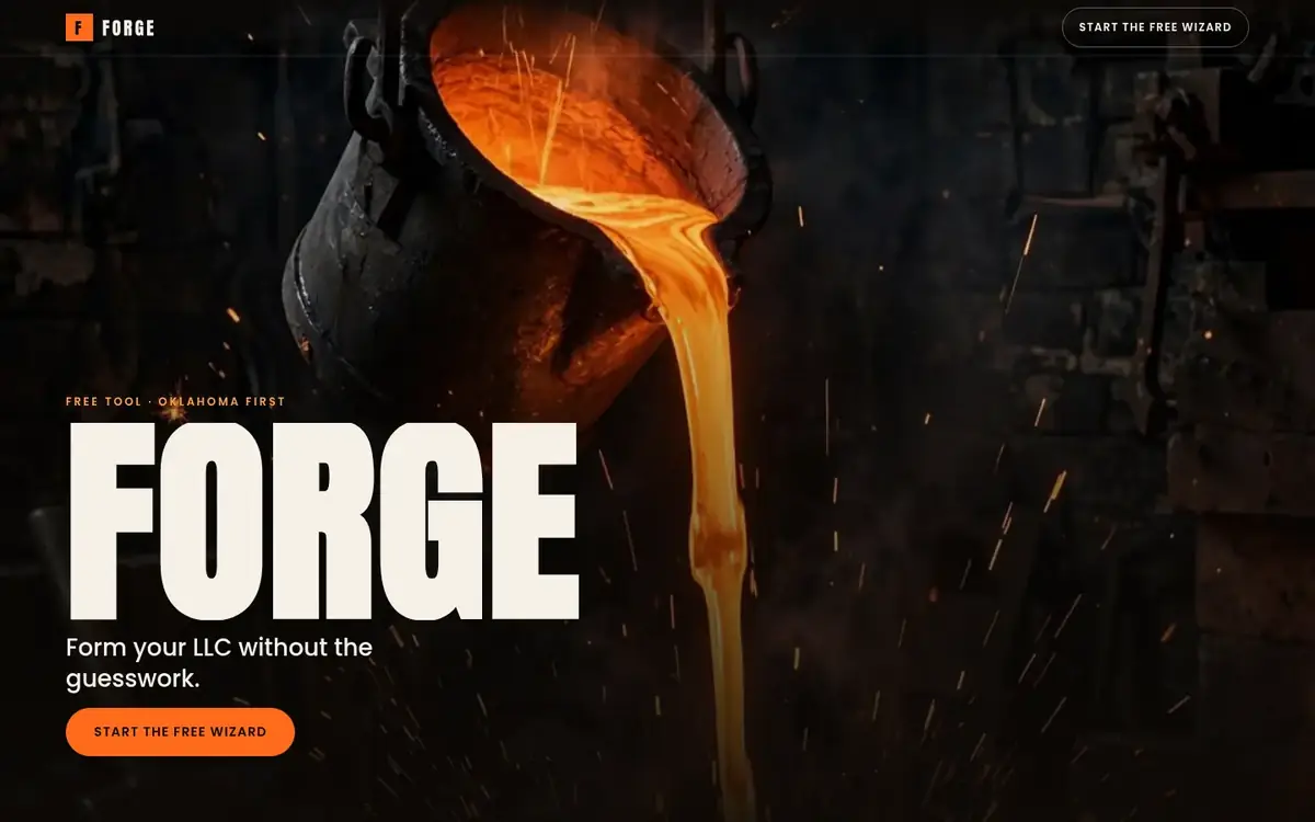 Live site — desktop
