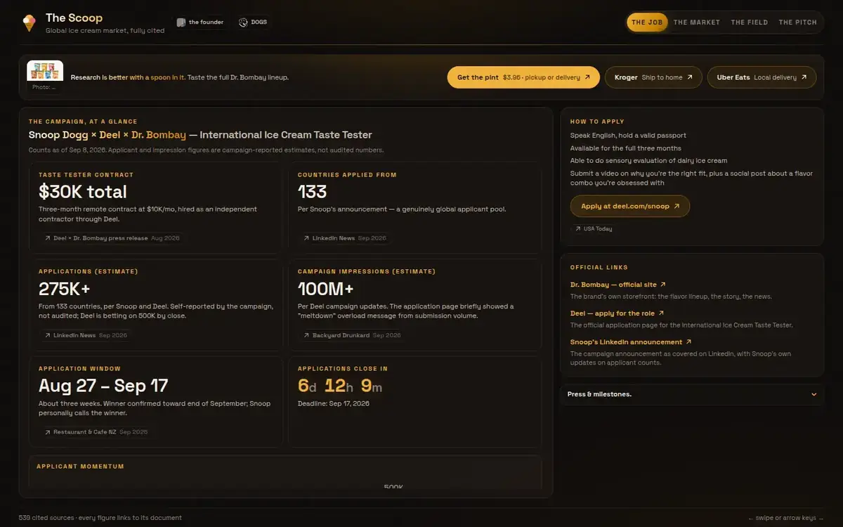 Live site — desktop