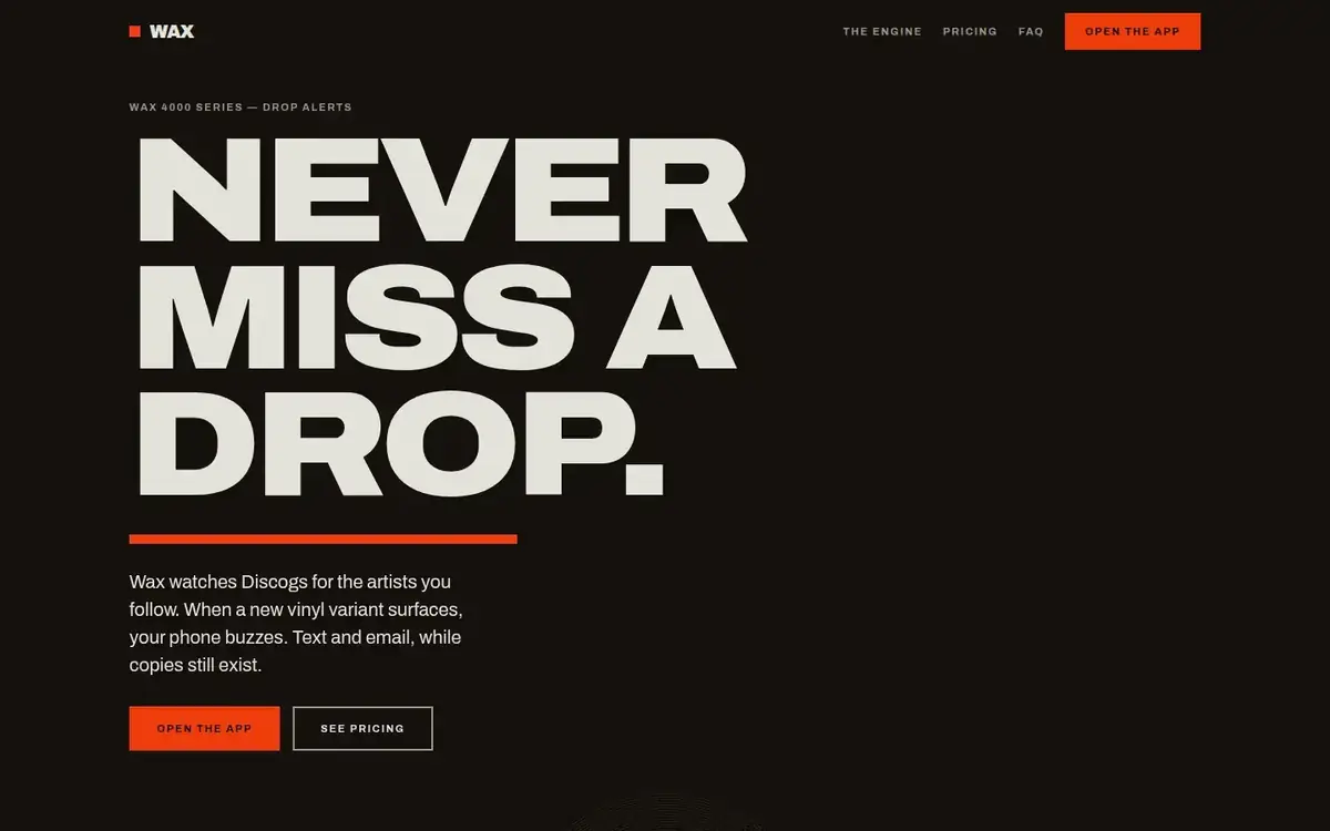 Live site — desktop